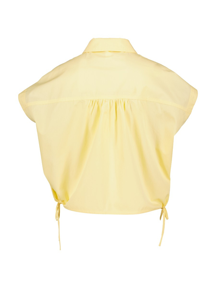 Gele blouse met korte mouwen en kraag Y. A. S. 