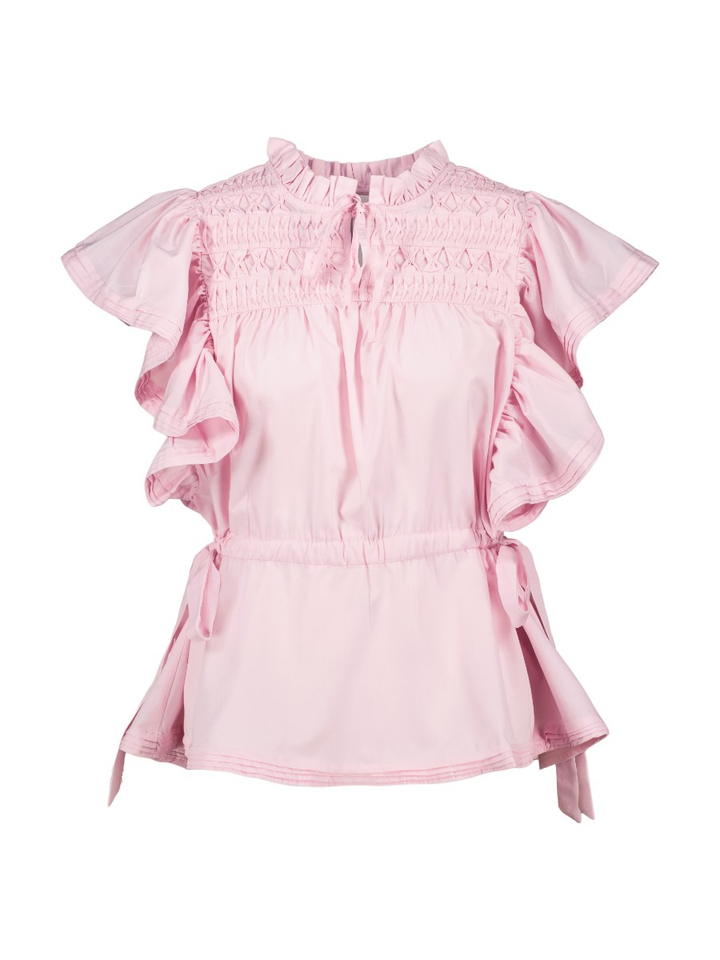 Roze blouse met ruches Y. A. S. 