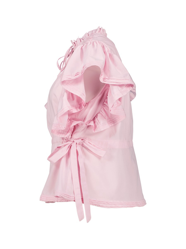 Roze blouse met ruches Y. A. S. 