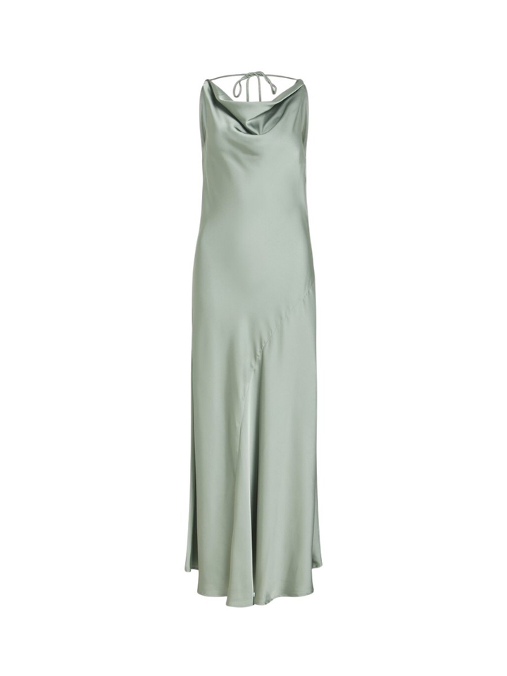 pastel groene maxi-jurk Vibea Waterfall Vila