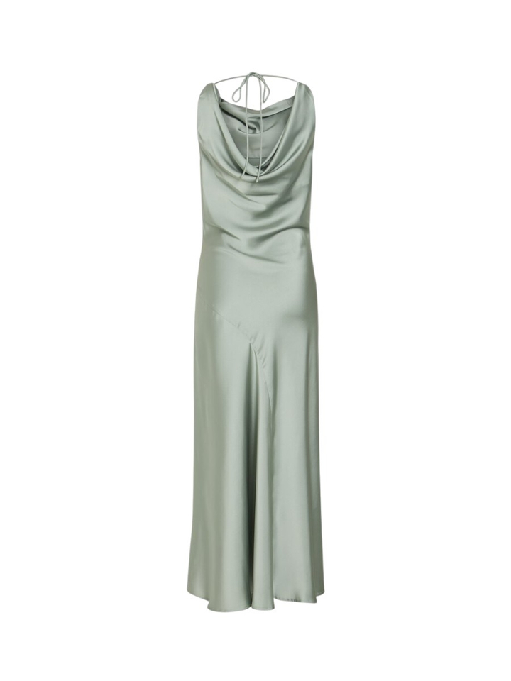 pastel groene maxi-jurk Vibea Waterfall Vila