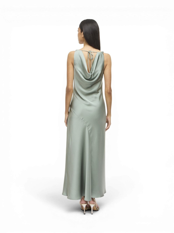 pastel groene maxi-jurk Vibea Waterfall Vila