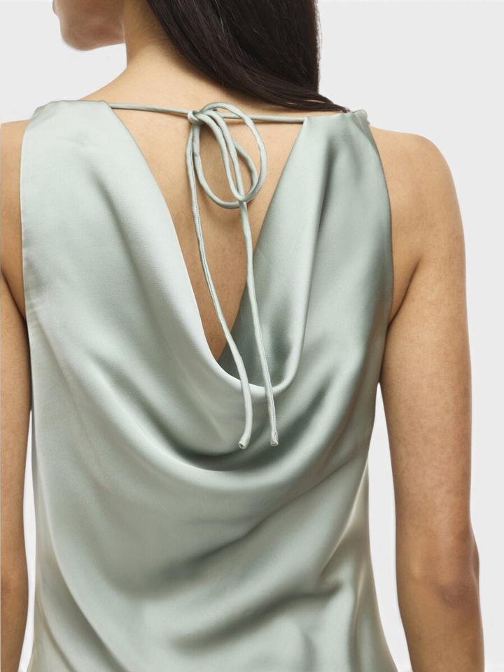 pastel groene maxi-jurk Vibea Waterfall Vila