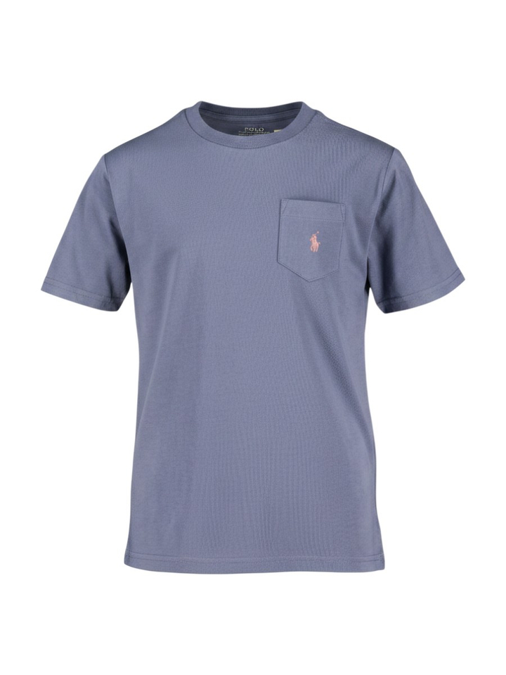 Blauwe t-shirt met korte mouwen 