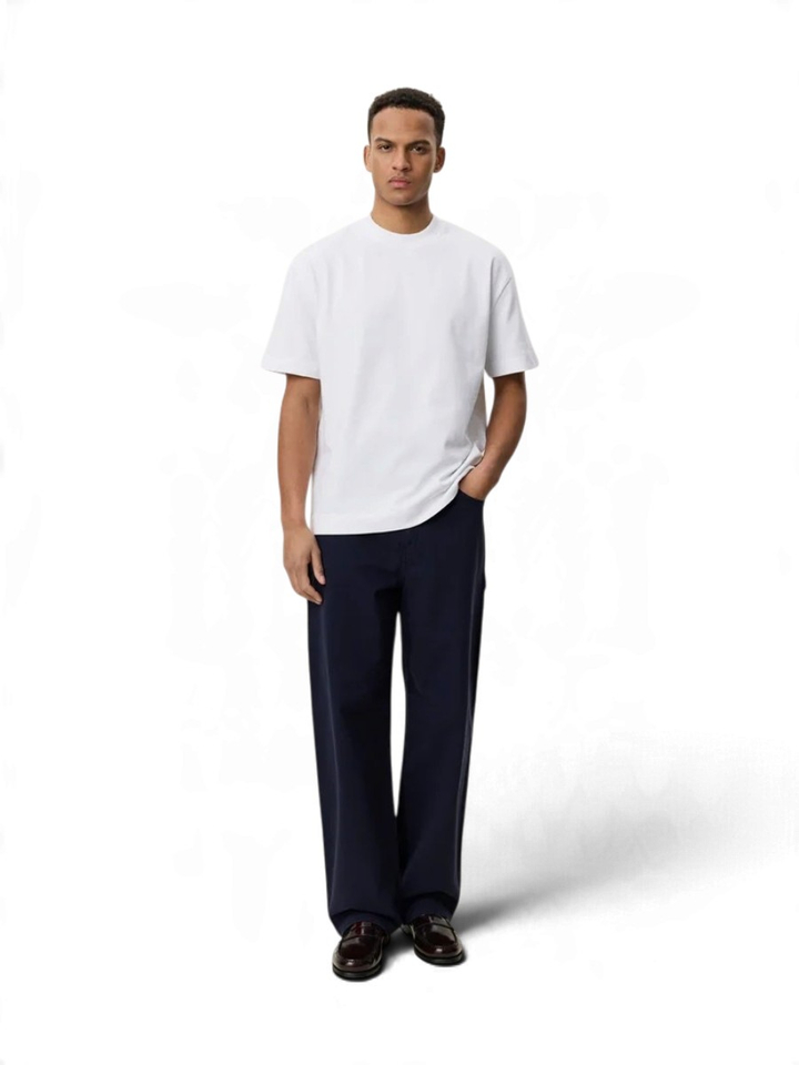 Witte katoenen T-shirt Les Deux 