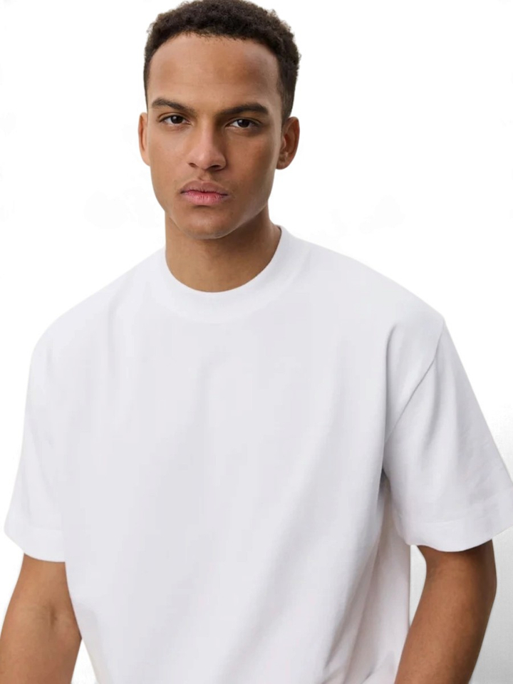 Witte katoenen T-shirt Les Deux 