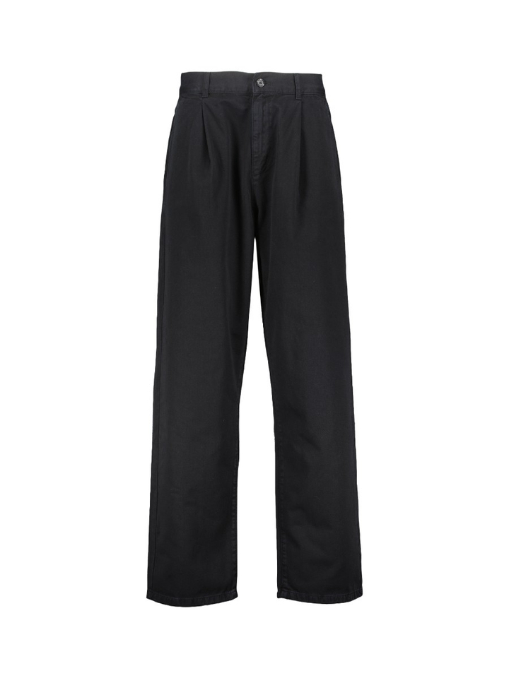 Zwarte broek met bandplooi Les Deux
