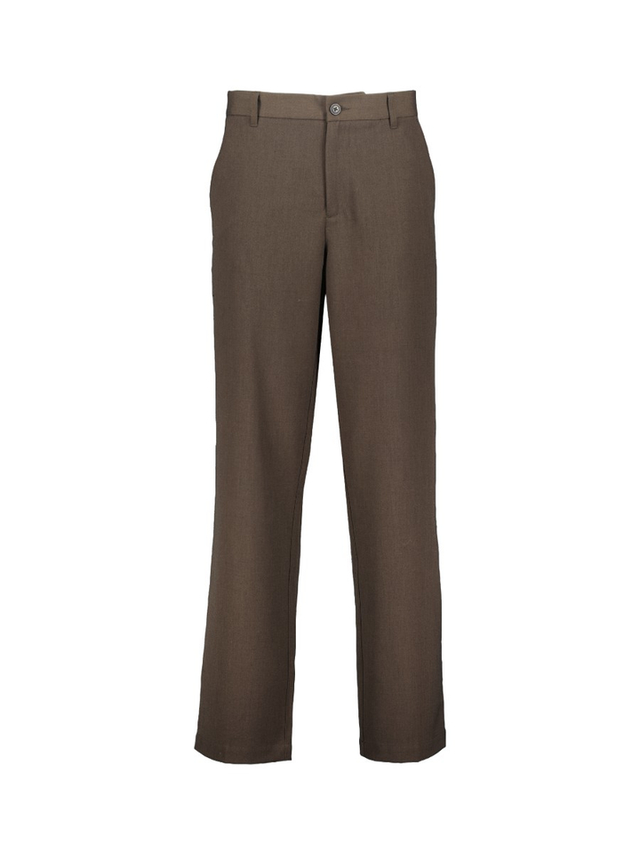 Donkerbruine geklede broek Les Deux