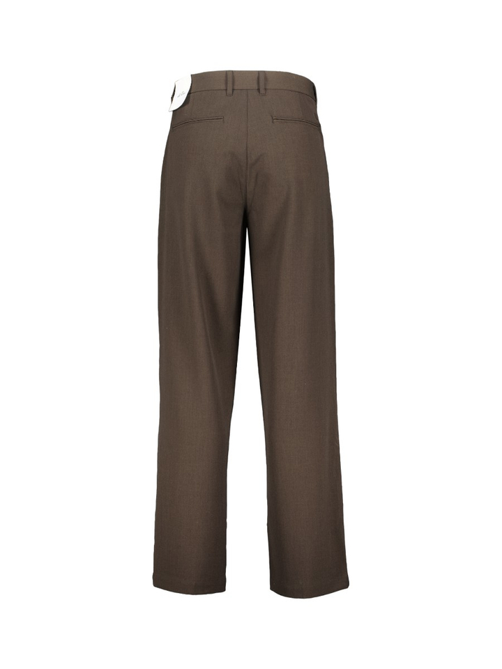 Donkerbruine geklede broek Les Deux