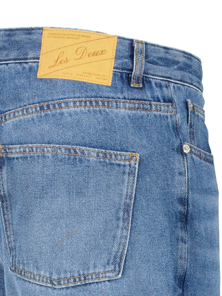 Lichtblauwe tapered fit jeans Les Deux