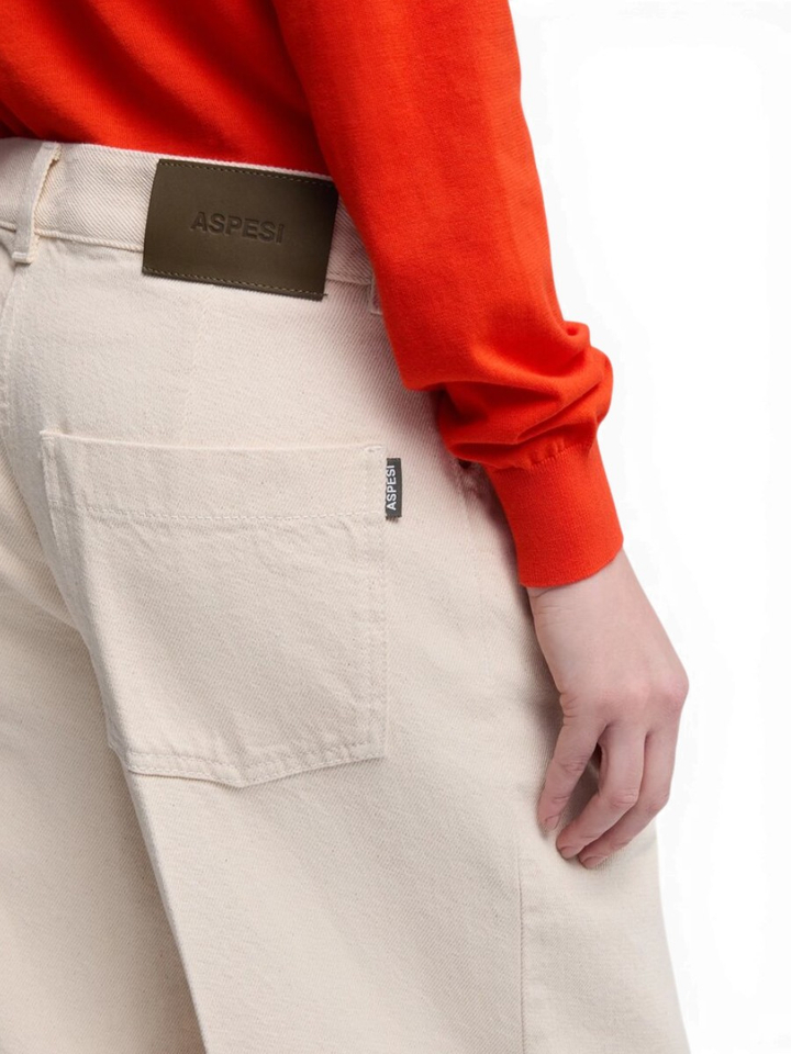 Beige loose fit jeans Aspesi 
