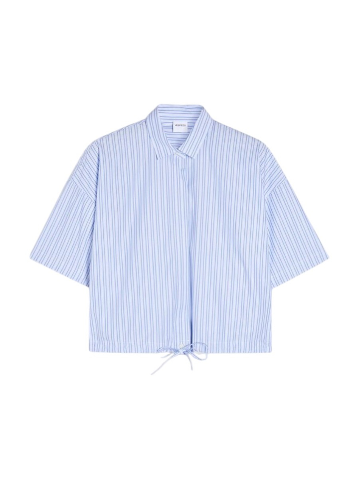 Blauwe gestreepte blouse Aspesi 