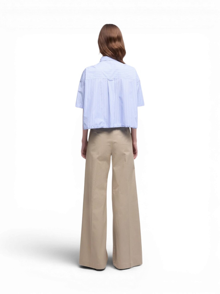 Blauwe gestreepte blouse Aspesi 