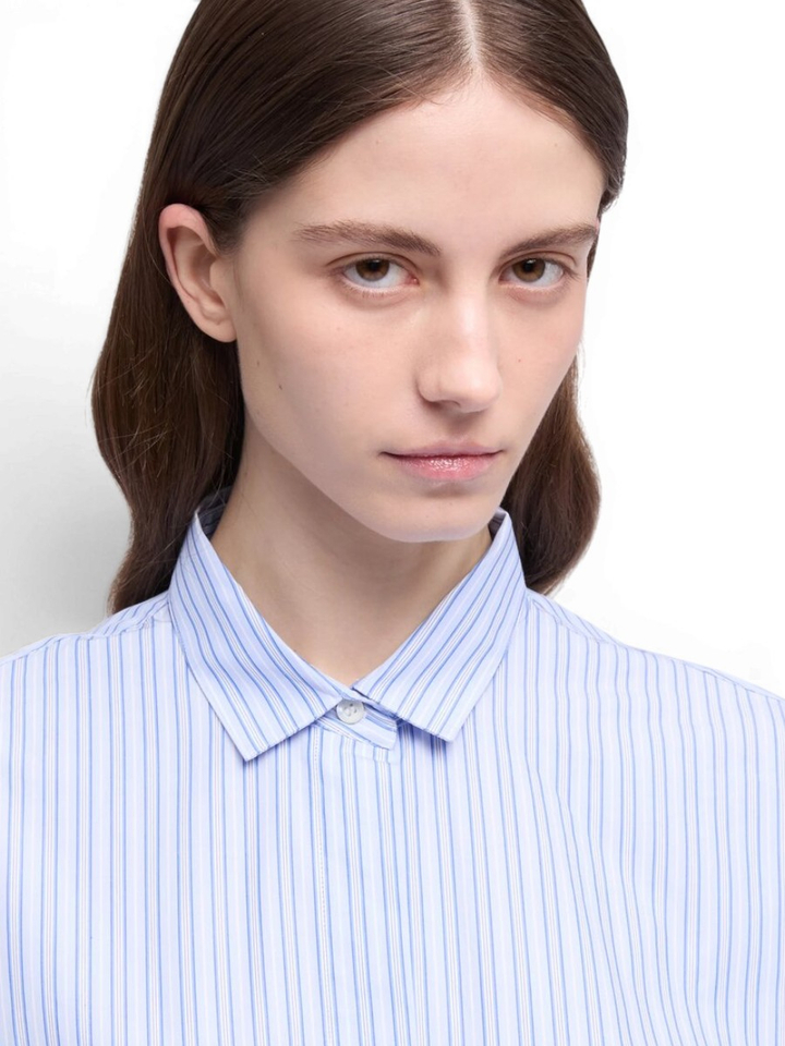 Blauwe gestreepte blouse Aspesi 