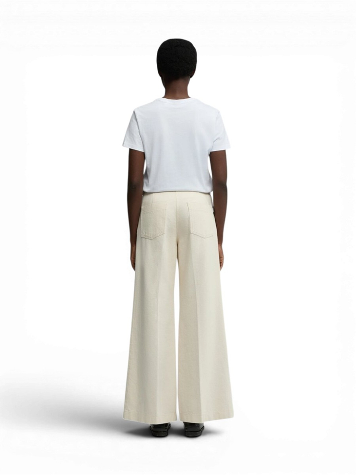 Witte T-shirt met opschrift Aspesi