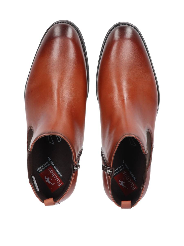 Cognac kleurige lage laarzen Fluchos 