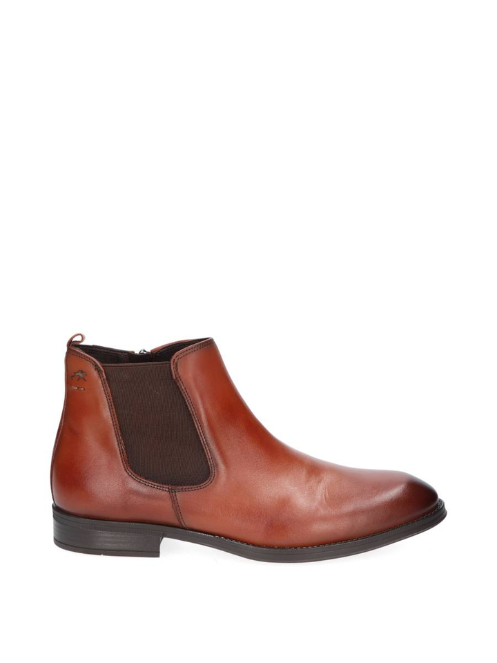 Cognac kleurige lage laarzen Fluchos 