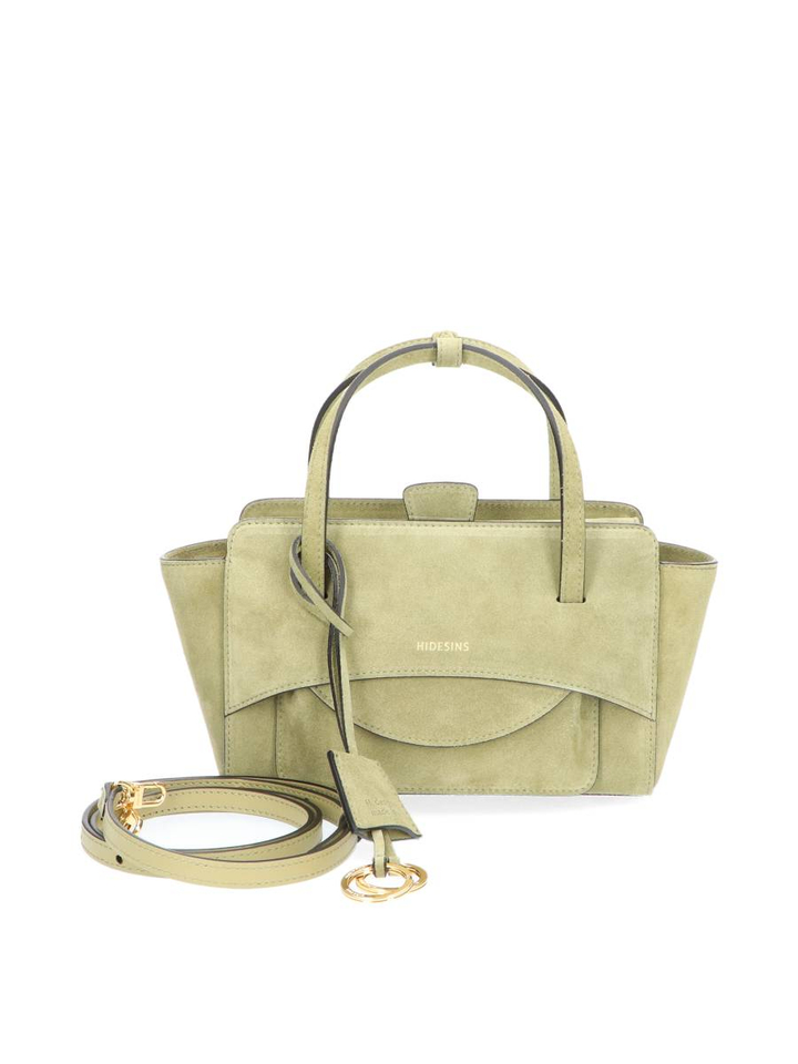 Olive handtas Flap suede s Hidesins 