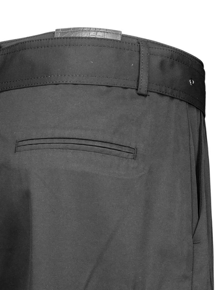 Zwarte wijde cargo broek met riem Haute L'amitie