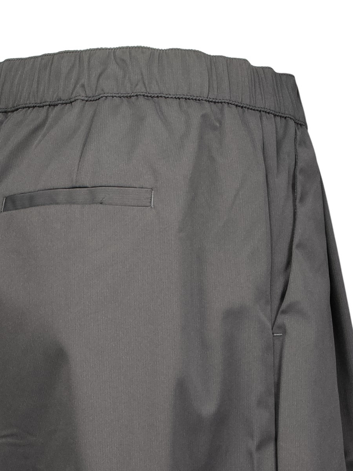 Donkergrijze wijde broek met bandplooi Haute l'amitie