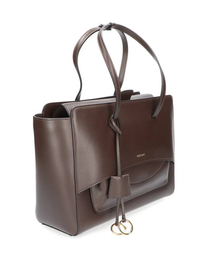 Bruine handtas Flap Premiere L Hidesins
