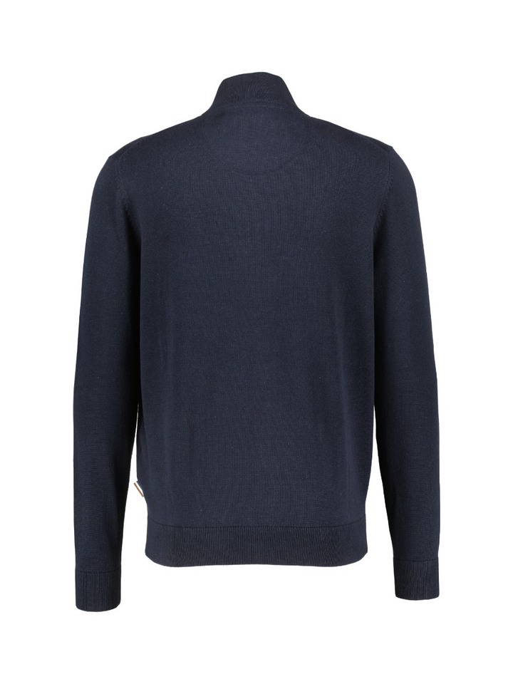 Donkerblauwe cardigan met rits Bugatti