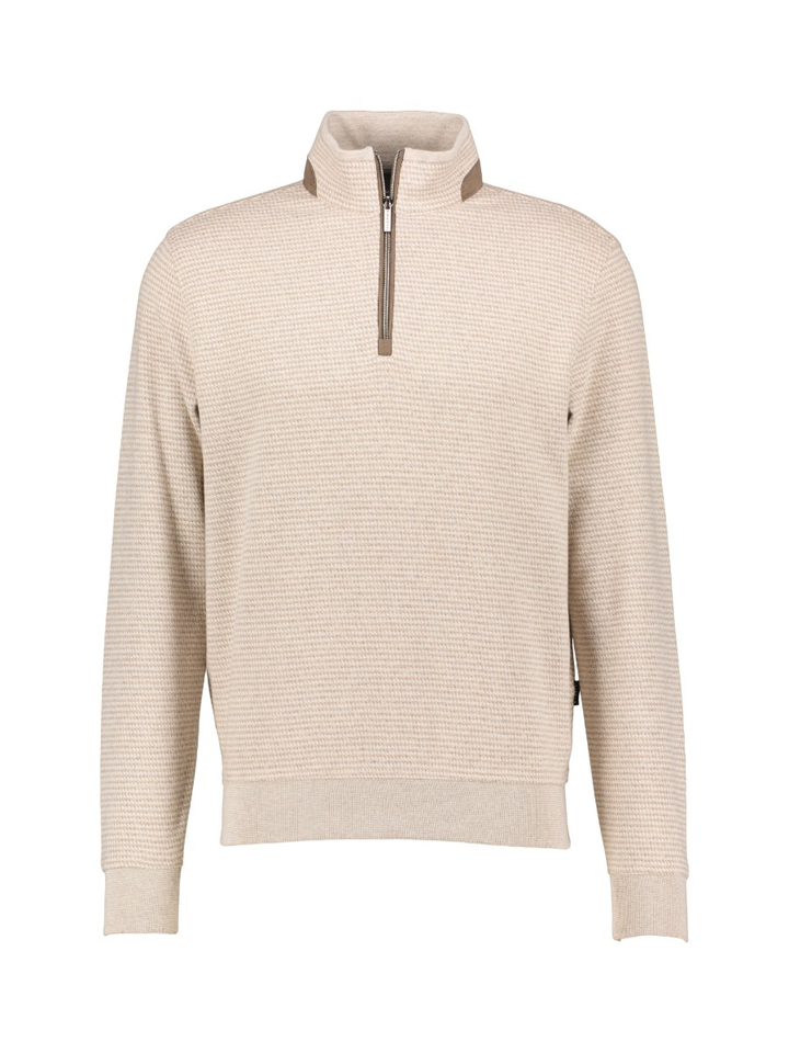 Beige trui met rits Bugatti