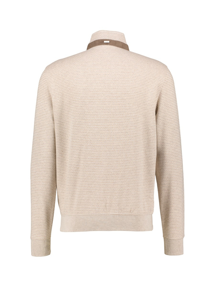 Beige trui met rits Bugatti