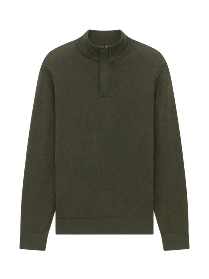 Groene pull met rits Bugatti