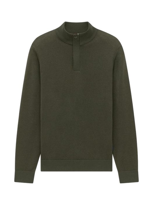 Groene pull met rits Bugatti