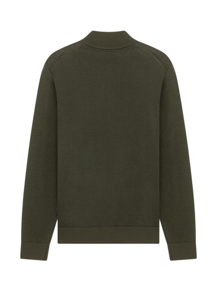 Groene pull met rits Bugatti