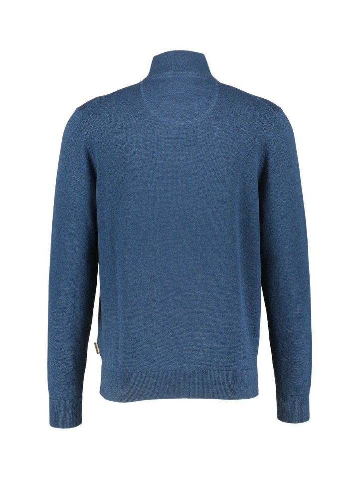 Donkerblauwe sweater met rits Bugatti