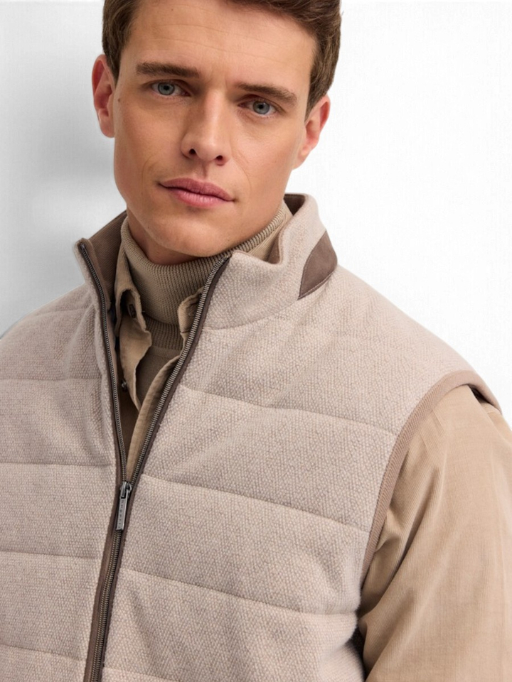 Beige bodywarmer Bugatti