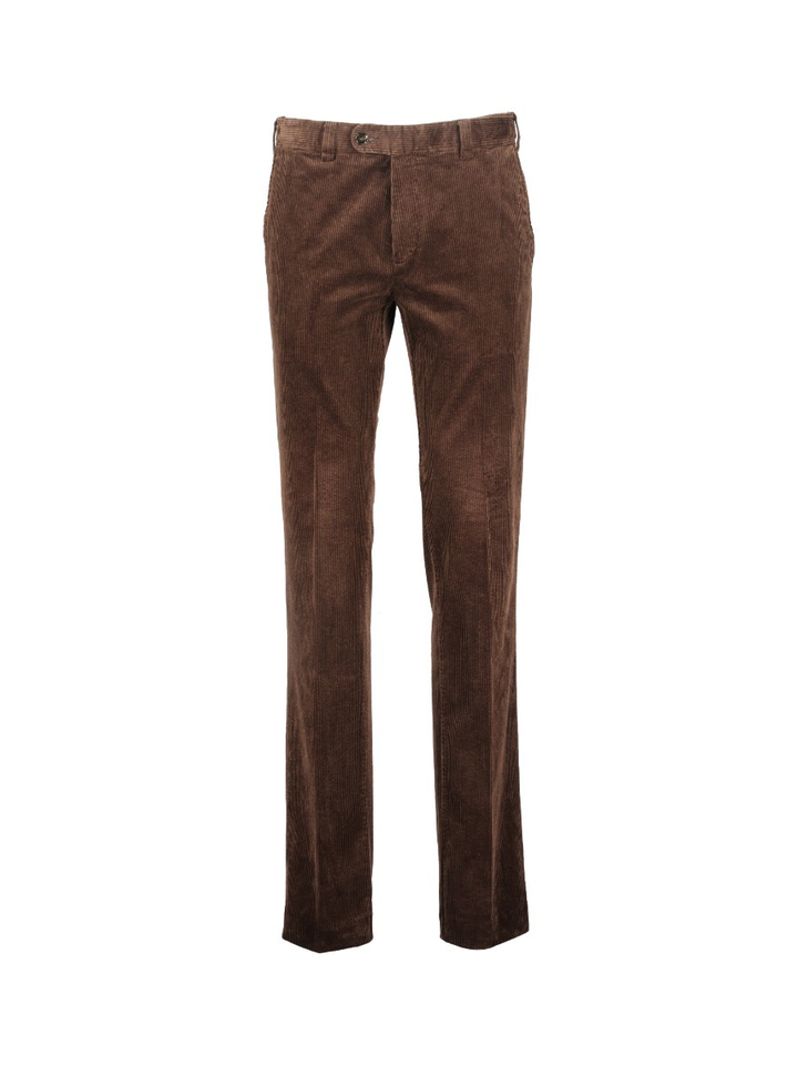Donkerbruine broek in ribfluweel Corona Rib Bugatti