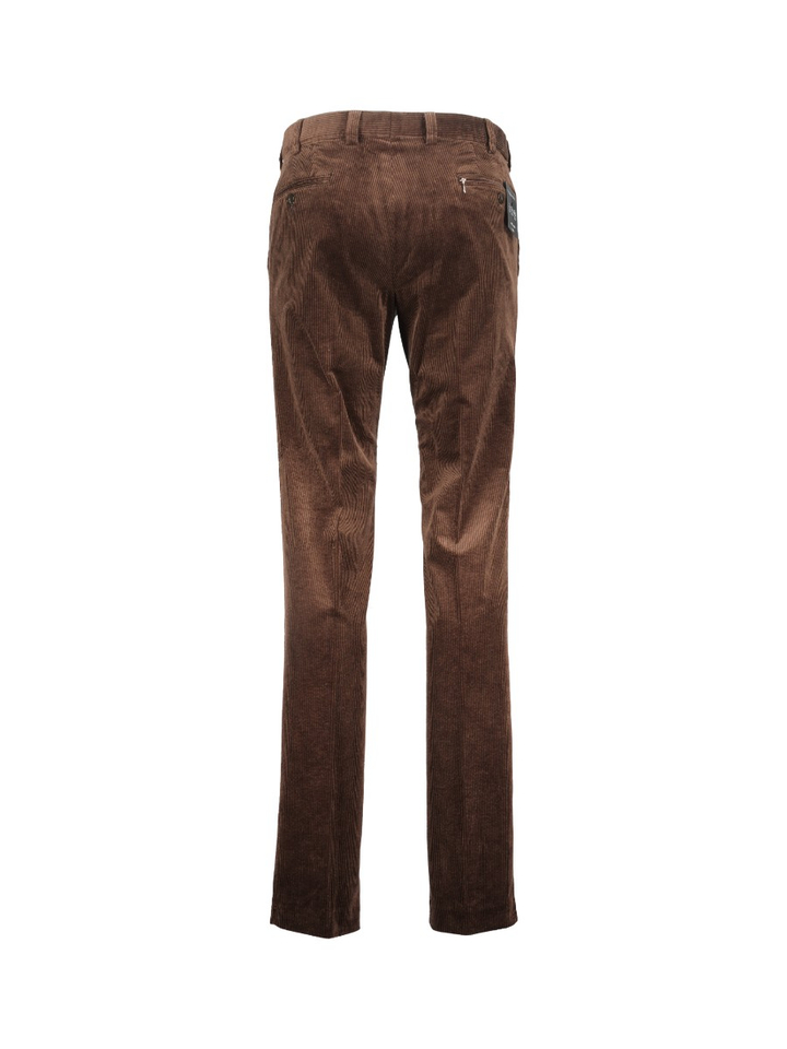 Donkerbruine broek in ribfluweel Corona Rib Bugatti