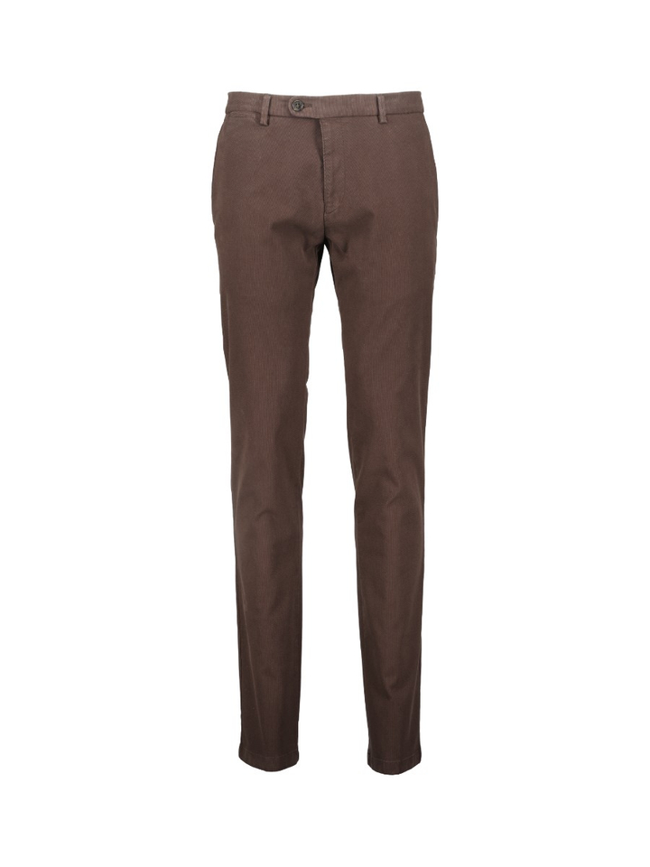 Donkerbruine geklede broek Corona Bugatti