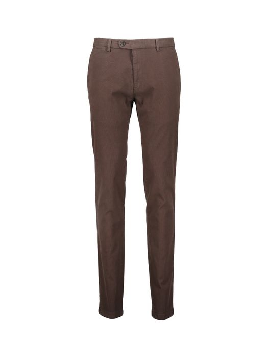 Donkerbruine geklede broek Corona Bugatti