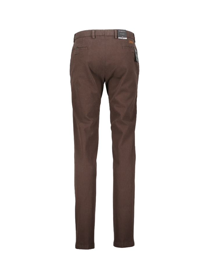 Donkerbruine geklede broek Corona Bugatti
