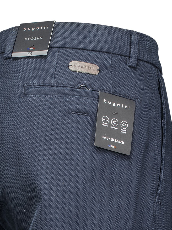 Donkerblauwe geklede broek Corona Bugatti