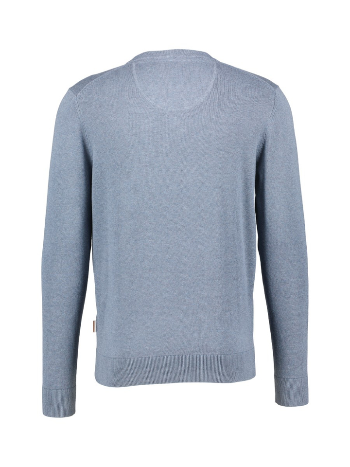 Blauwe sweater met ronde hals Bugatti