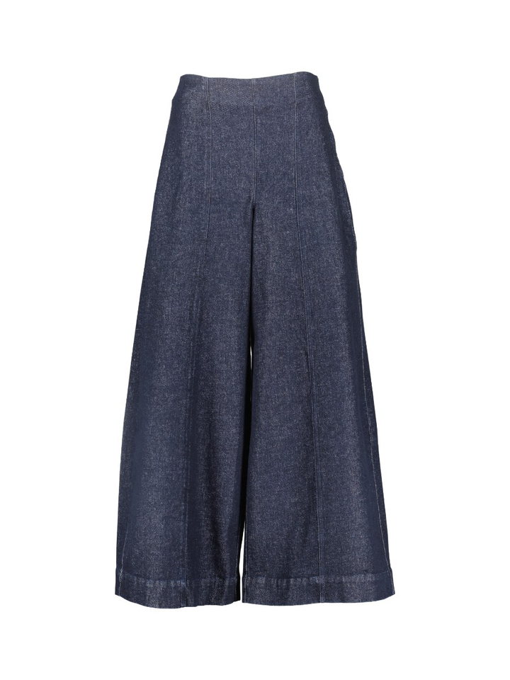 Blauwe wijde jeans Co'Couture