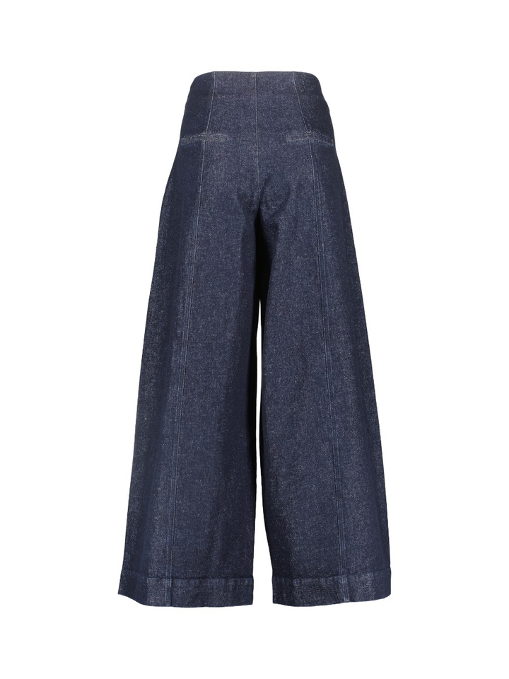 Blauwe wijde jeans Co'Couture