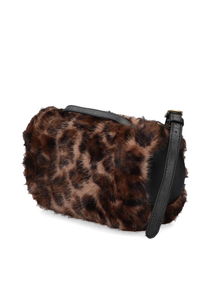 Bruine handtas in dierenprint Malinna Handbag