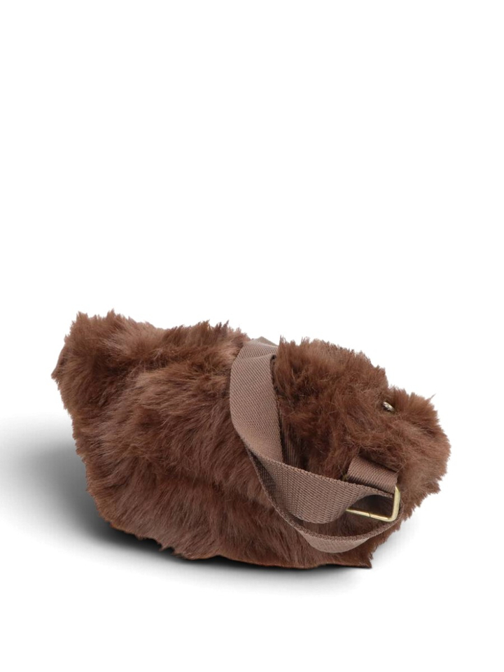 Bruine fluffy handtas Malinna Bumbag Essentiel
