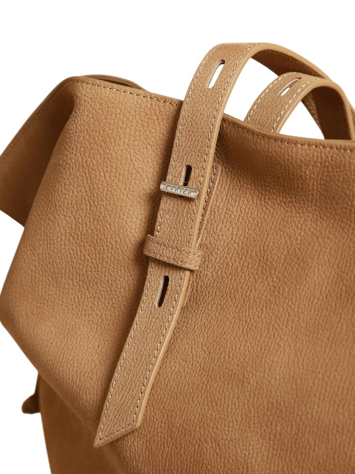Mocha nubuck schoudertas Etrier