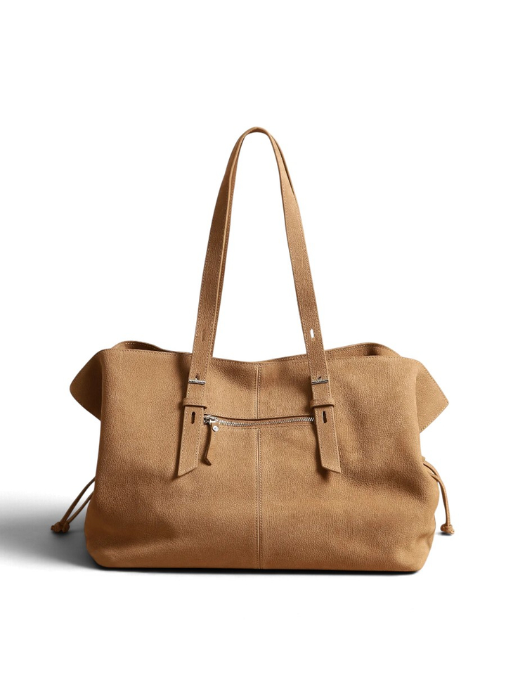 Mocha nubuck schoudertas Etrier