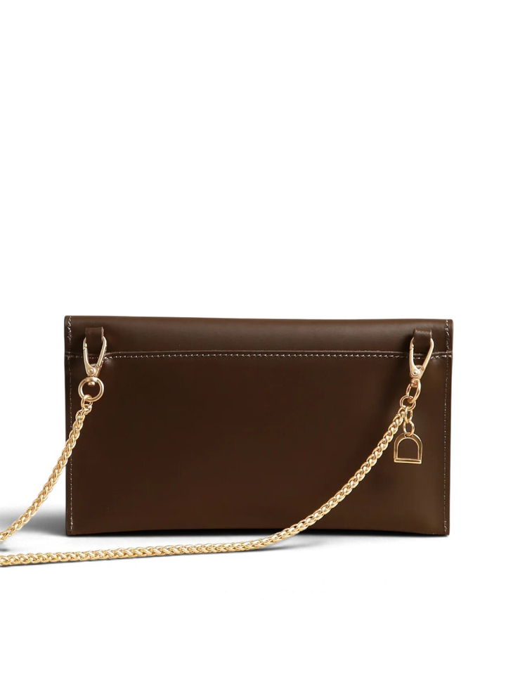 Donkerbruine clutch Etrier