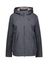 Donkerblauwe waterdichte jas met rits en capuchon Shikoku People