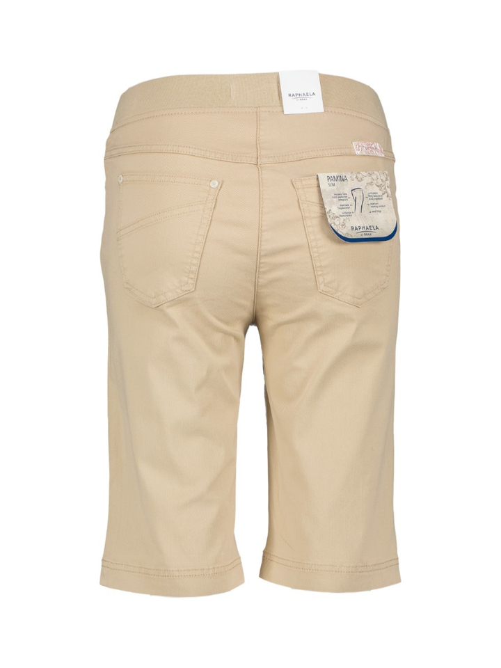 Beige bermuda met elastiek Pamina Raphaela 
