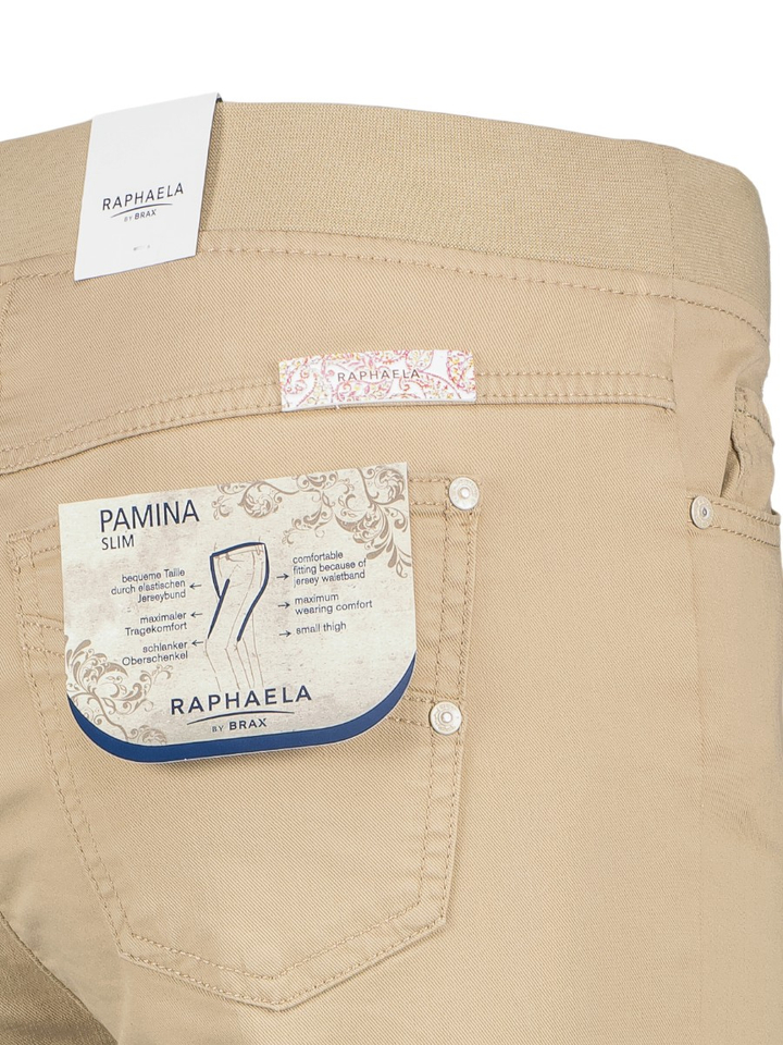 Beige bermuda met elastiek Pamina Raphaela 